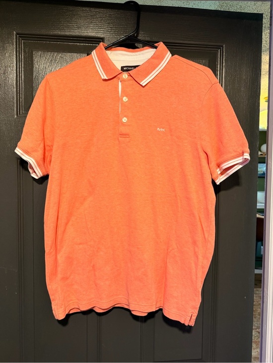Michael Kors Other - Michael Kors Men’s Coral Polo with White Trim